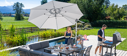 Garden umbrellas sale - banner