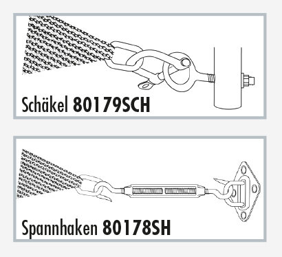 Zubehör für Sonnesegel Spannhaken