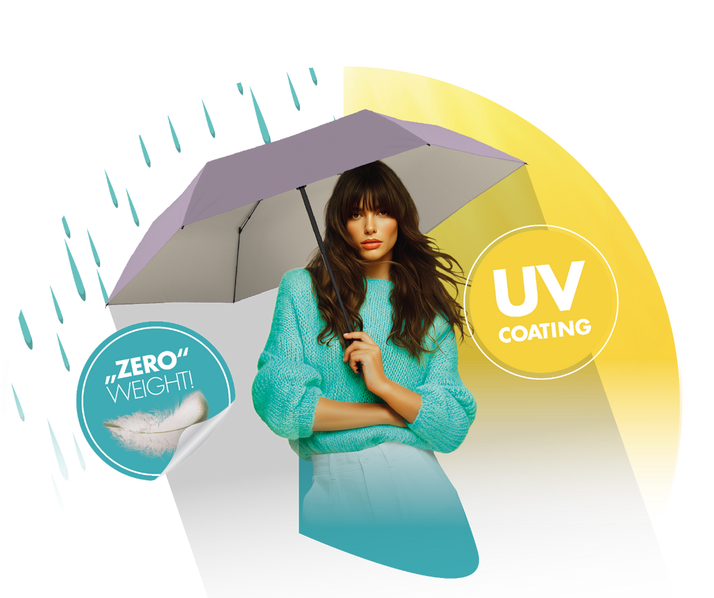 doppler Regenschirm mit Sonnenschutz